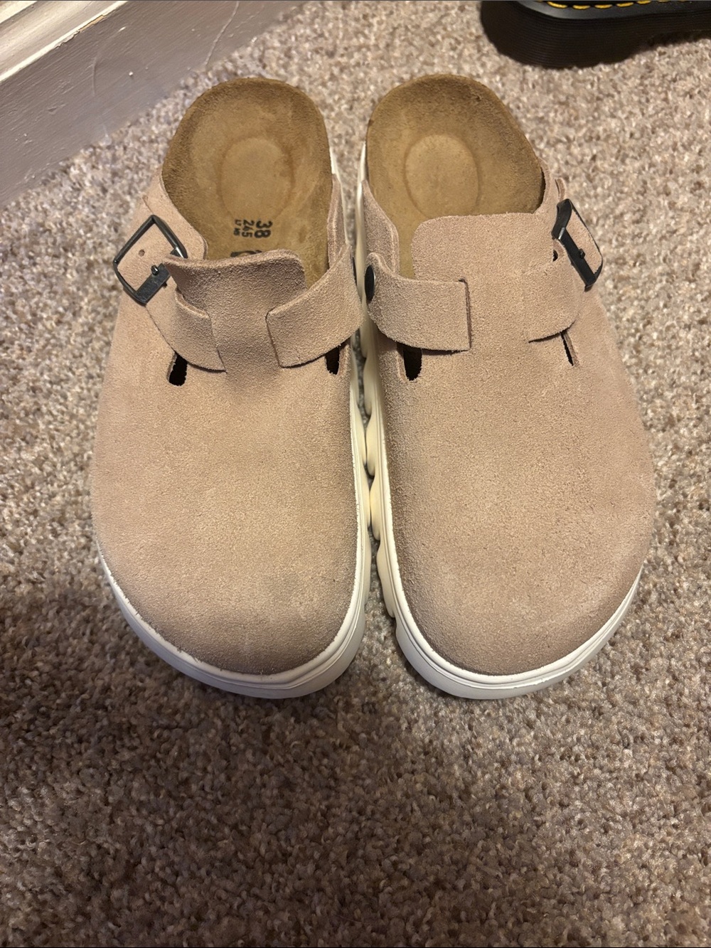 Birkenstock Suede Clog - Tan Slip-On Shoe